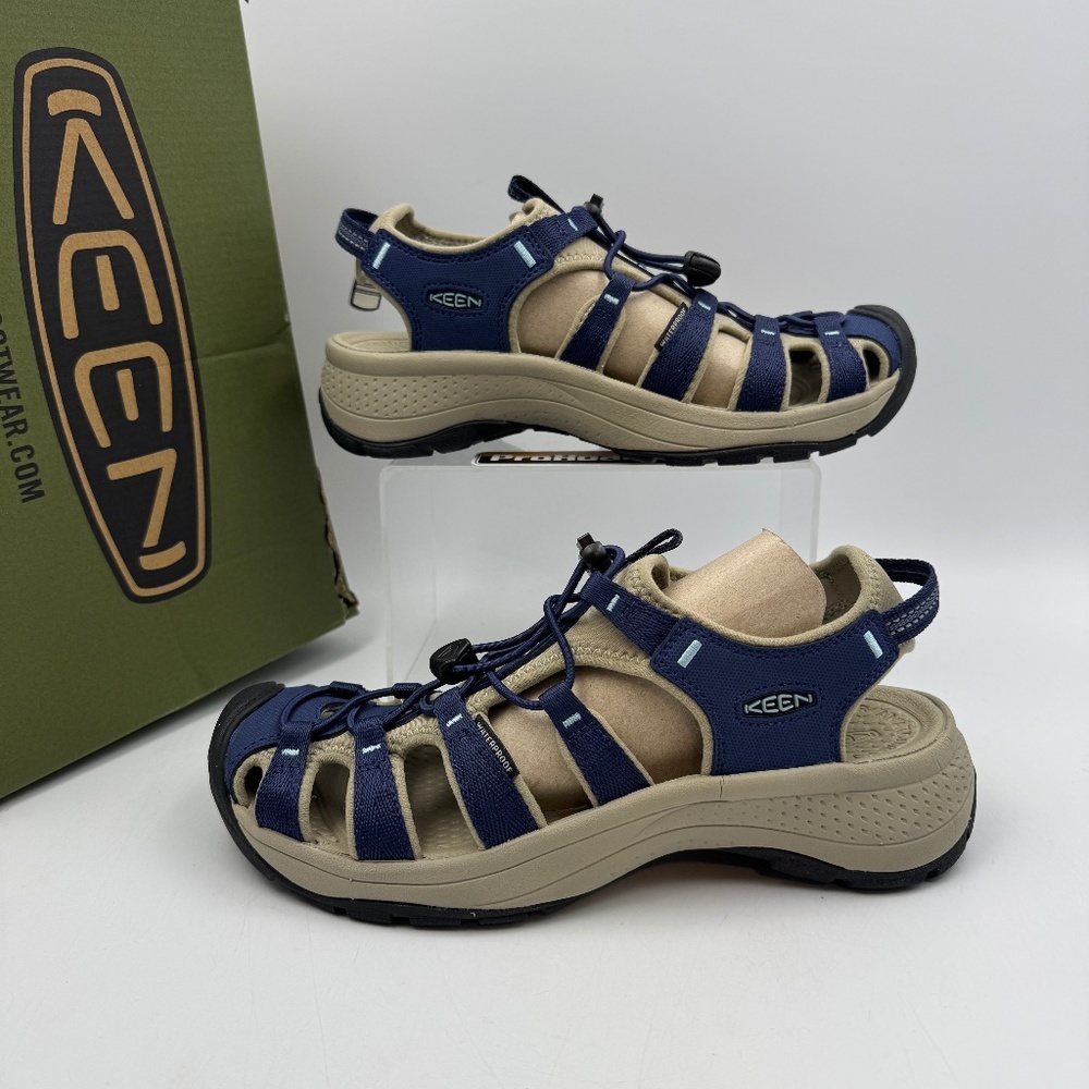 Keen Navy Blue and Tan Women’s Sandals